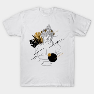 Dionysus God of the vine, grape-harvest, wine-making, wine, fertility, ritual madness, religious ecstasy, theatre T-Shirt